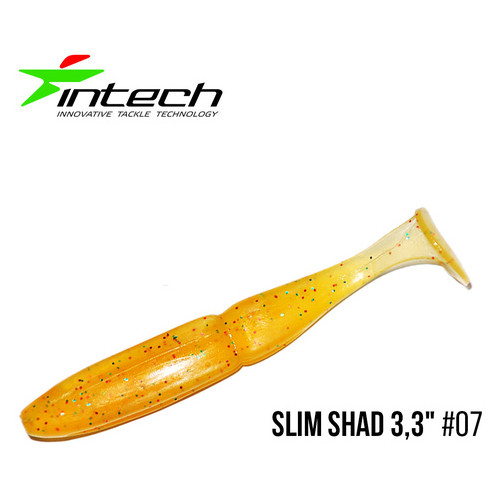 Приманка Intech Slim Shad 3.3 7 шт (In07) фото №1
