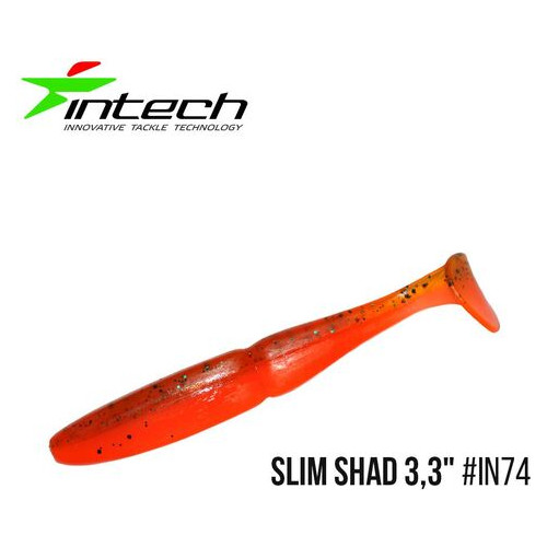 Приманка Intech Slim Shad 3,3 (7 шт) (IN74) фото №1