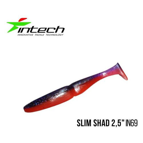 Приманка Intech Slim Shad 2,5 (12 шт) (IN69) фото №1