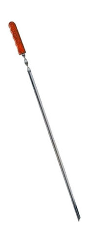 Шампур кутовий AMA 60х1 см з дерев'яною ручкою (729) фото №1