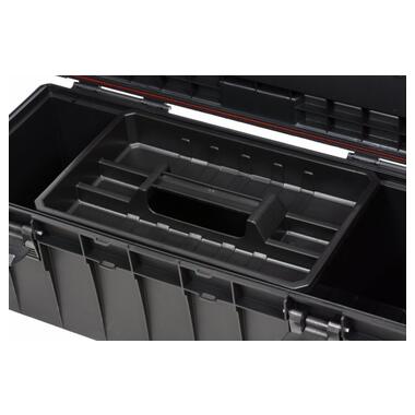 Ящик для інструментів YATO, з органайзером з 9 комірками, 650х270х272 мм, пластиковий корпус [1] YT-09184 фото №4