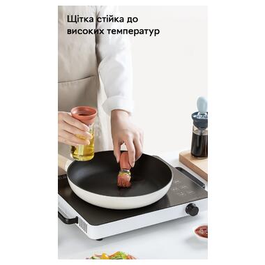 Диспенсер для масла и уксуса Semi с силиконовой кистью 180 мл оранжево-зеленый фото №2