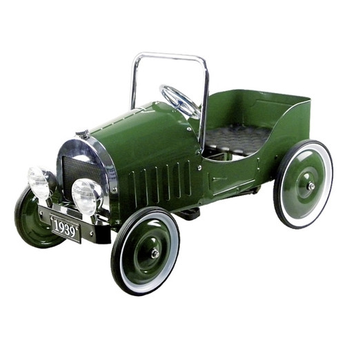 Педальная машинка Goki Ретроавтомобиль 1939 Зеленый (14073) фото №1