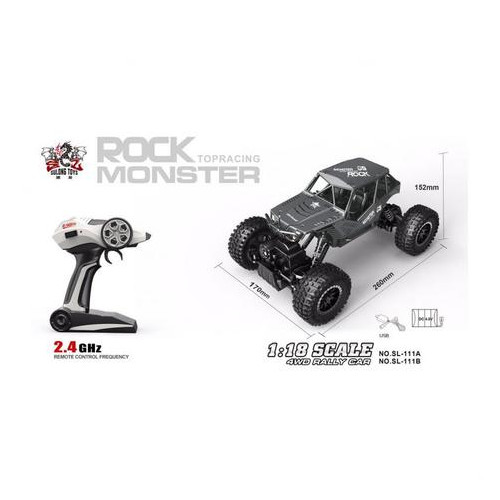 Машинка Sulong Toys Off-Road Crawler Rock Silver 1:18 (SL-111S) фото №2