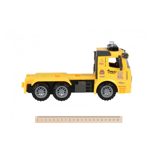 Машинка інерційна Same Toy Truck Тягач Жовтий з трактором зі світлом та звуком (98-615AUt-1) фото №2
