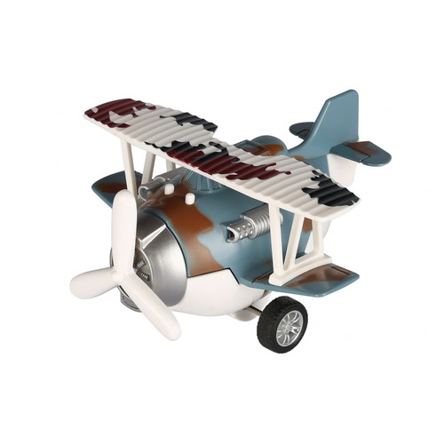 Літак металевий інерційний Same Toy Aircraft синій (SY8016AUt-4) фото №1