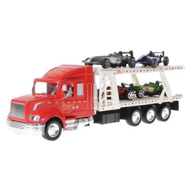Іграшкова вантажівка з платформою для машинок Na-Na IM76B  фото №1