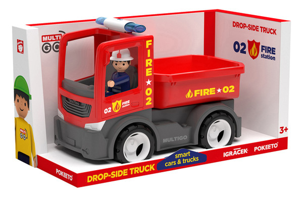 Пожежна вантажівка Multigo Single Fire Dropside with driver (27284) фото №1