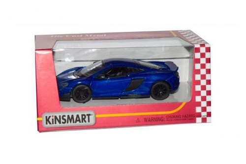 Машинка Kinsmart McLaren 675LT синяя (KT5392W) фото №1