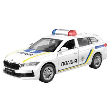 Детская автомодель TechnoDrive Skoda superb полиция 250947 масштаб 1:43  фото №1