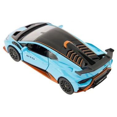 Детская автомодель Lamborghini Huracan STO 64300 голубой масштаб 1:32  фото №5