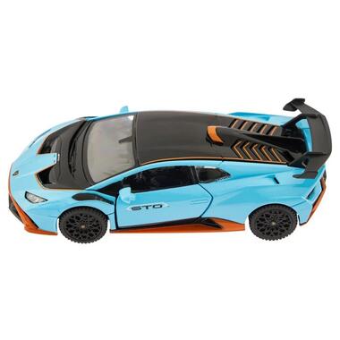 Детская автомодель Lamborghini Huracan STO 64300 голубой масштаб 1:32  фото №3