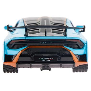 Детская автомодель Lamborghini Huracan STO 64300 голубой масштаб 1:32  фото №7