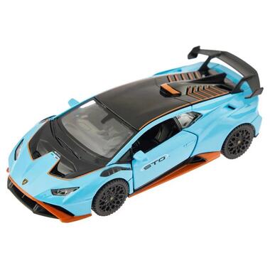 Детская автомодель Lamborghini Huracan STO 64300 голубой масштаб 1:32  фото №1
