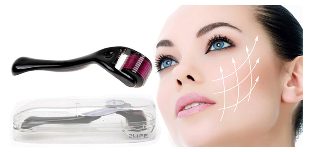 Мезоролер для обличчя 2LIfe AIW 25 Skin Roller System 540 голок довжина голки 0.25 мм Black (n-814) (JE73n-814) фото №7
