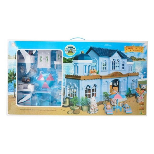 Ігровий будиночок Huada Toys Тварини флоксові Happy Family з меблями та фігурками 012-11 фото №1