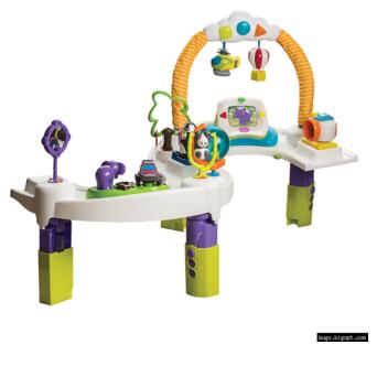 Детский игровой развиваю Evenflo ExerSaucer® Triple Fun Plus World Explorer Фиолетовый с оранжевым (032884190546) фото №3
