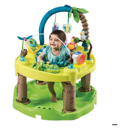 Игровой детский развивающий центр Evenflo ExerSaucer® Triple Fun Amazon Зеленый с голубым (032884179305) фото №7