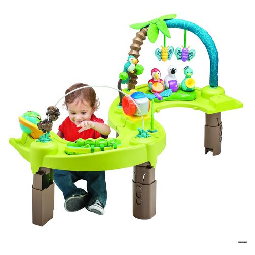 Игровой детский развивающий центр Evenflo ExerSaucer® Triple Fun Amazon Зеленый с голубым (032884179305) фото №11
