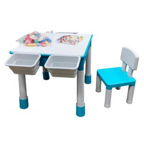 Дитячий стіл Microlab Toys Конструктор Ігровий Центр 1 стілець (GT-16) фото №1