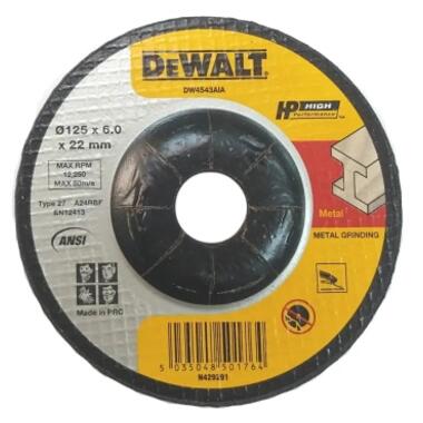 Круг зачистний DeWALT чорний/кольоровий метал 125х6.0х22.23 мм (DW4543AIA) фото №1