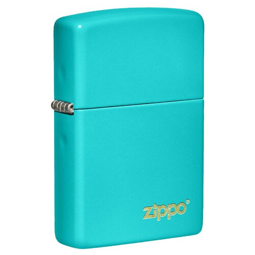 Запальничка Zippo Flat Turquoise Zippo Lasered Бірюзова (49454 ZL) фото №2