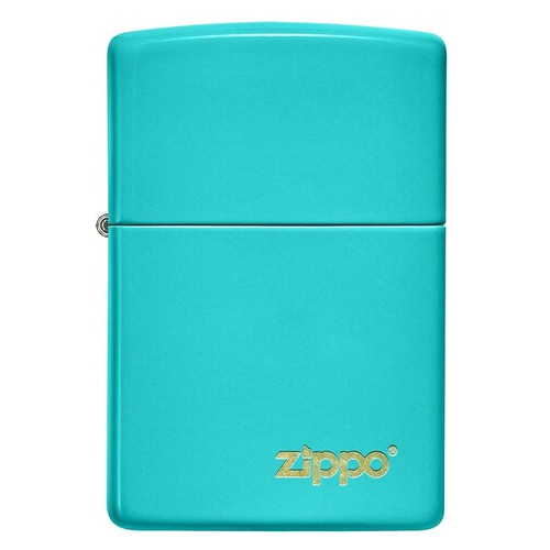 Запальничка Zippo Flat Turquoise Zippo Lasered Бірюзова (49454 ZL) фото №3