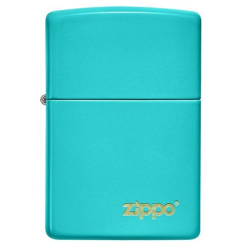 Запальничка Zippo Flat Turquoise Zippo Lasered Бірюзова (49454 ZL) фото №4