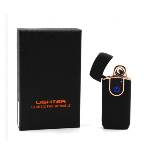Спіральна сенсорна електрична запальничка USB Lighter ZGP 20, Чорний фото №1