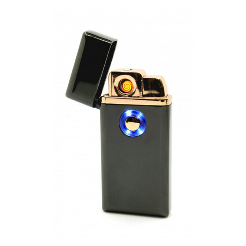Зажигалка USB электроимпульсная ТH-705, Черный фото №3
