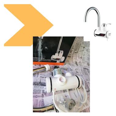 Электрический проточный кран-водонагреватель XPRO 3 кВт (47893-366_402) фото №2