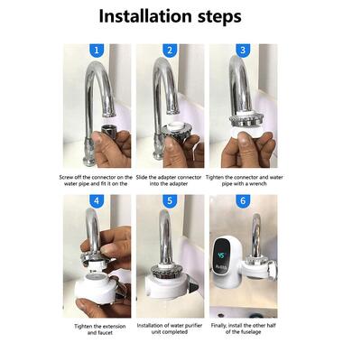 Водонагреватель UKC ZSW-D03 черный (43243-ZSW-D03_444) фото №11