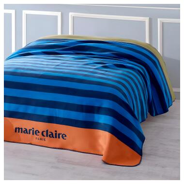 Плед Marie Claire Полоски темно-синій, 200х220 см (168828) фото №1