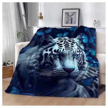 Плед Fashion 3D Blue Tigress 20222504_B 12418 135x160 см фото №1