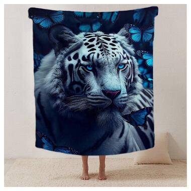 Плед Fashion 3D Blue Tigress 20222504_B 12418 135x160 см фото №2