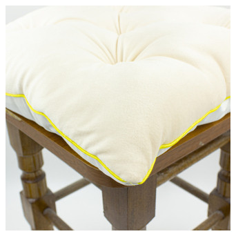 Подушка на стілець MirSon 28-0004 Cream Velvet 40х40 см (2200006185888) фото №4
