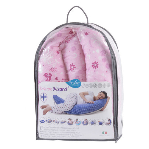 Подушка для вагітних та для годування Nuvita 10 в 1 DreamWizard Рожева NV7100Pink (JN63NV7100PINK) фото №5