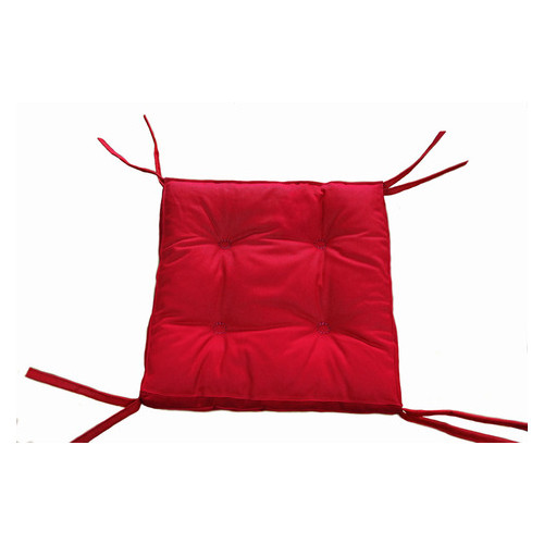 Подушка на стілець DOTINEM COLOR червона 40х40 см (213109-4) фото №1