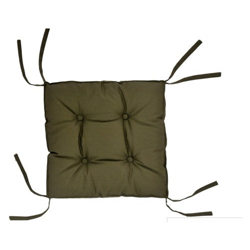 Подушка на стілець DOTINEM COLOR хакі 40х40 см (213109-5) фото №1