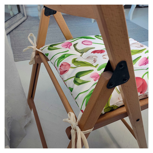 Подушка на стілець із зав'язками з вашим принтом Podushka_na_stul фото №2