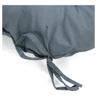 Кругла подушка на стілець МІ0008 40см борт 7см Еней-Плюс, колір: сірий фото №4