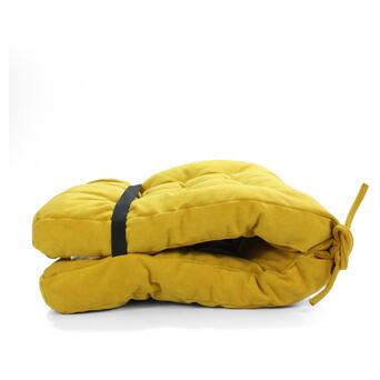 Подушка на крісло Н0111 50х100см борт 7см Еней-Плюс, колір: жовтий фото №2
