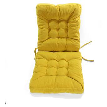 Подушка на крісло Н0111 50х100см борт 7см Еней-Плюс, колір: жовтий фото №1