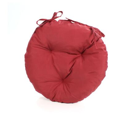 Кругла подушка на стілець МІ0004 40см борт 7см Еней-Плюс, колір: червоний фото №1