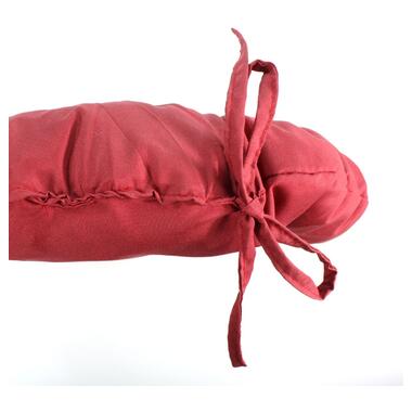 Кругла подушка на стілець МІ0004 40см борт 7см Еней-Плюс, колір: червоний фото №3