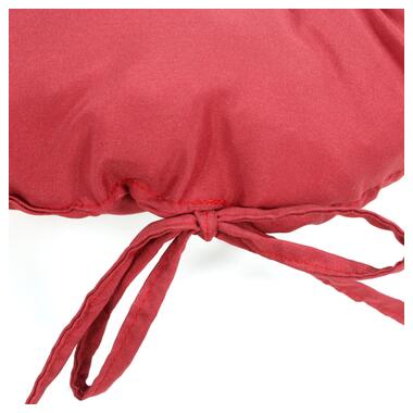 Кругла подушка на стілець МІ0004 40см борт 7см Еней-Плюс, колір: червоний фото №4
