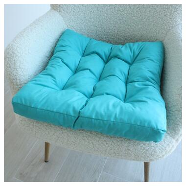 
Подушка на стілець МІ0022 50х50см борт 7см Єней-Плюс, колір: блакитний фото №4