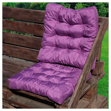 Подушка на стілець МІ0023 50х50см борт 7см Еней-Плюс, колір: фіолетовий фото №6