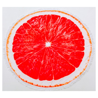 Рушник MirSon пляжний №5056 Summer Time Grapefruit 150x150 см (2200003180701) фото №1