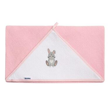 Дитячий махровий рушник 100*100 см Sensillo Frotte Кролик рожевий SILLO-41654 фото №3